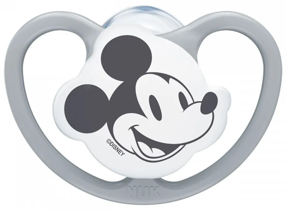 Baba cumi Space NUK 6-18h Disney Mickey Mouse szürke, vel. 6-18 h
