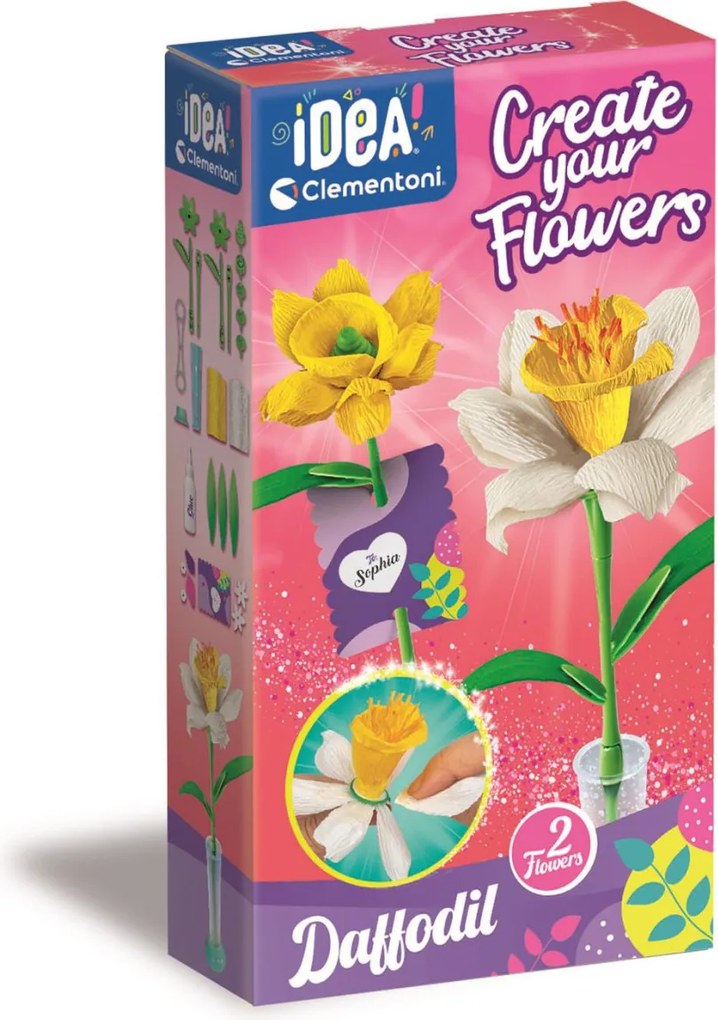 Virágkészítő szett Daffodils 2 db-os Clementoni