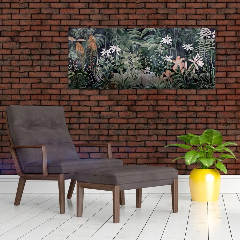 Kép - Festett dzsungel minta (120x50 cm)