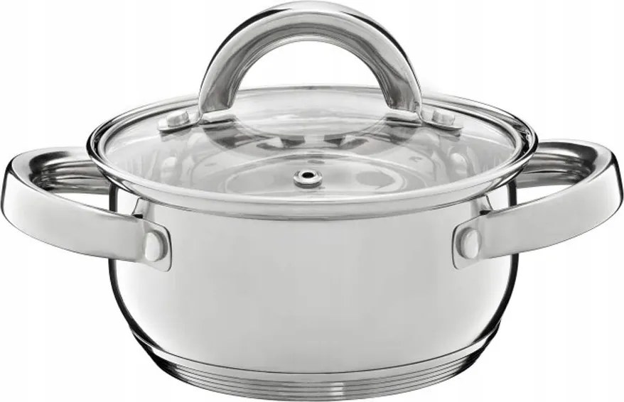 Bogyós Fazék Üveg Fedővel 14 CM 1,1 L Ambition