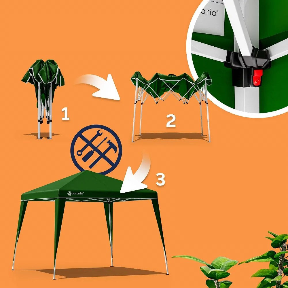 CAPRI rendezvénysátor, 3x3m, zöld Casaria