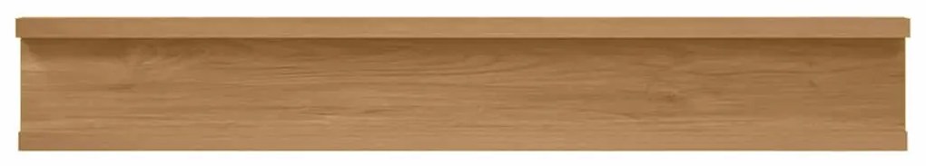vidaXL Falpolc polcokkal tárolóval 2 pcs Barna 60 x 9 x 3 cm Faanyag