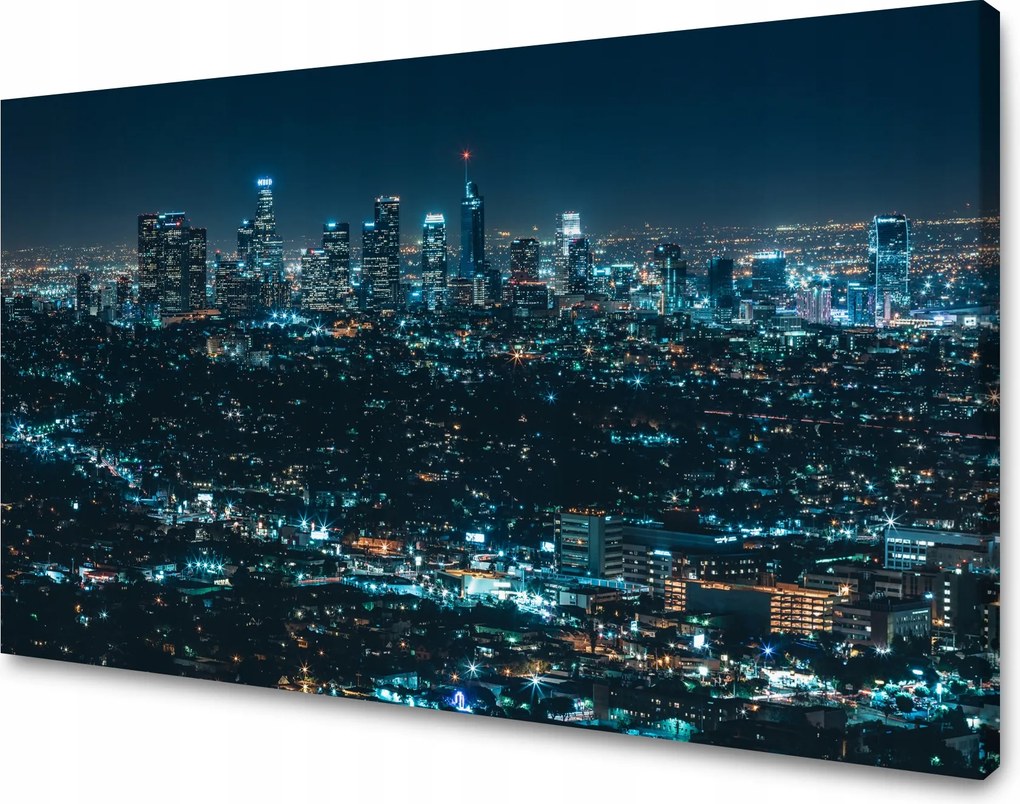 Vászonkép Építészet Los Angeles éjszaka 40X30 cm