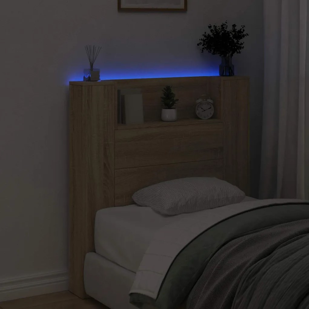 Fejtámla polcokkal Sonoma tölgy 100 x 16,5 x 103,5 cm Faanyag