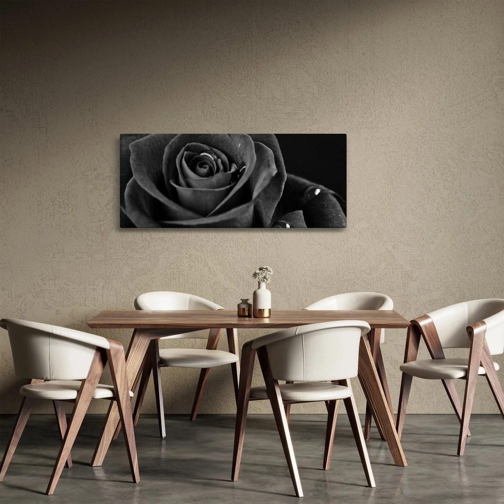 Kép - Bíborvörös rózsa (120x50 cm)
