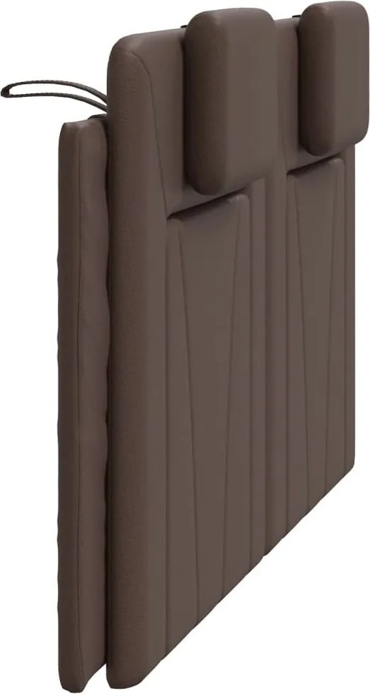 barna műbőr fejtámla párna Viana 160 cm