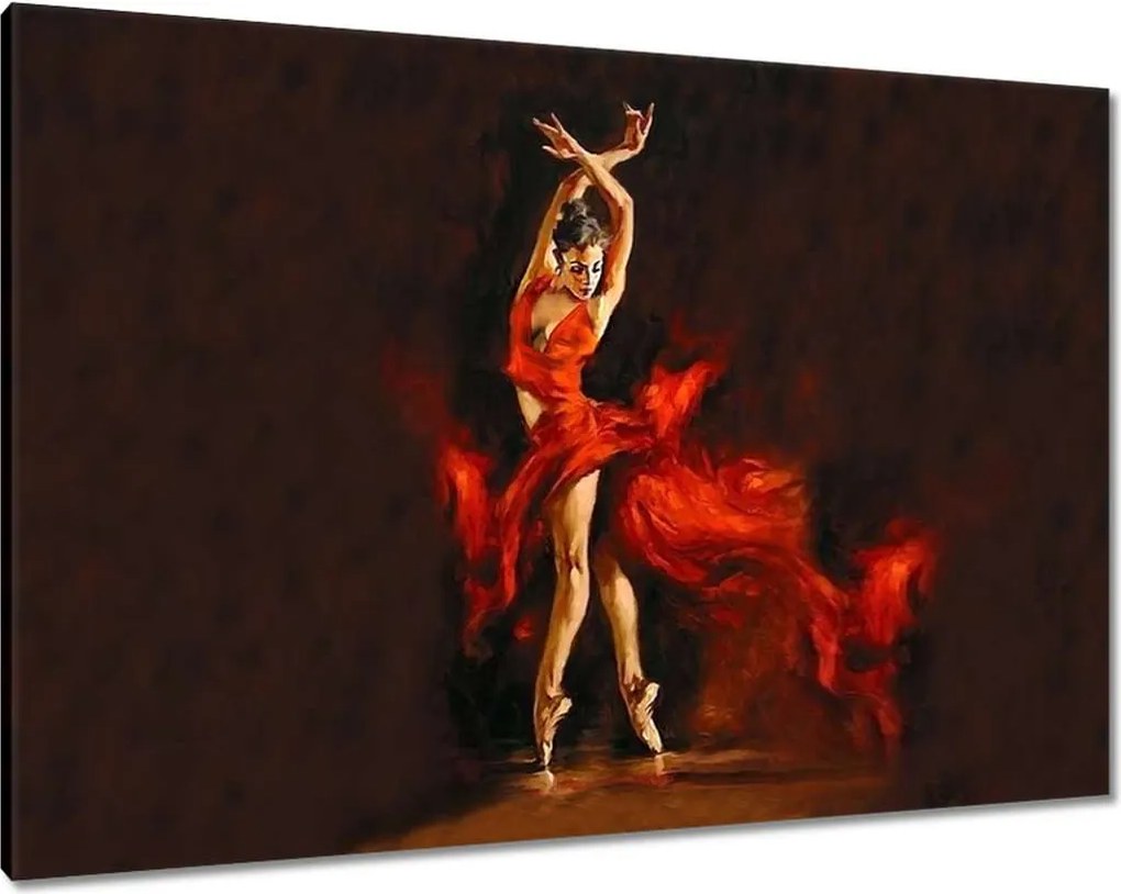 Vászonkép 100x70 Szenvedélyes tánc Nő
