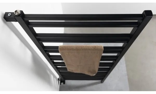 Sapho - Fürdőszobai radiátor METRO SPACE 525 W/230 V 55 x 143 cm matt fekete