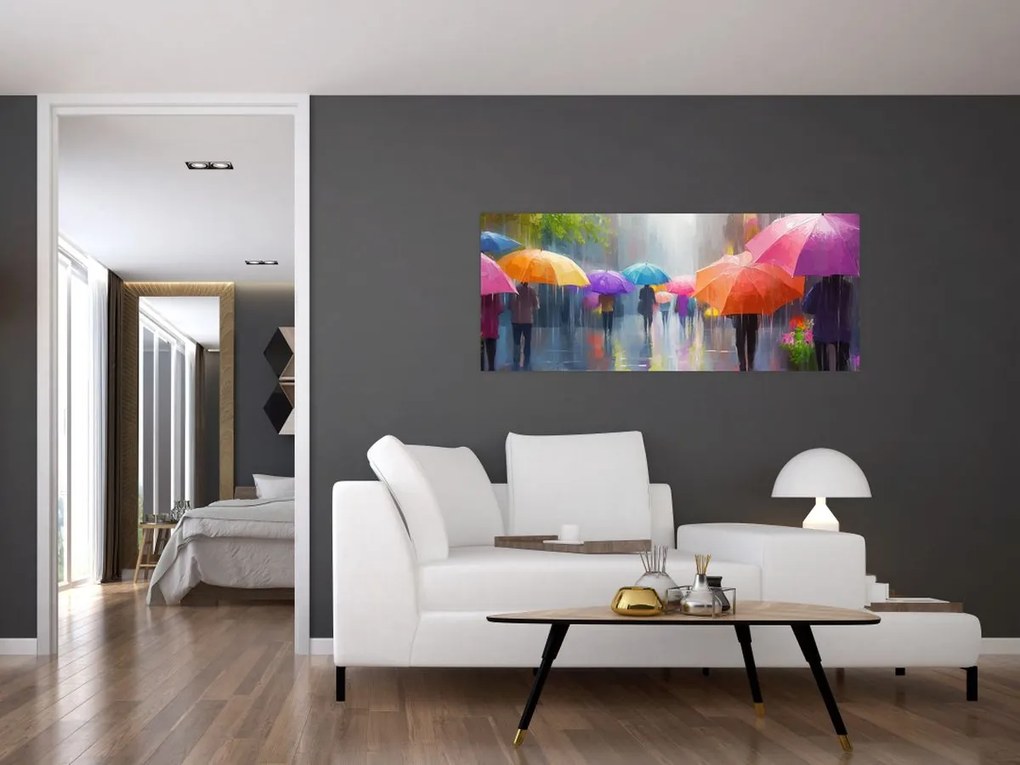 Kép - Esős nap (120x50 cm)