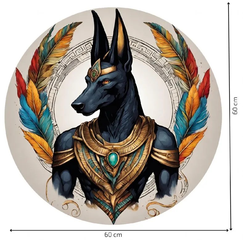 PIPPER. Kör alakú falmatrica "Anubis" Méret: 100cm