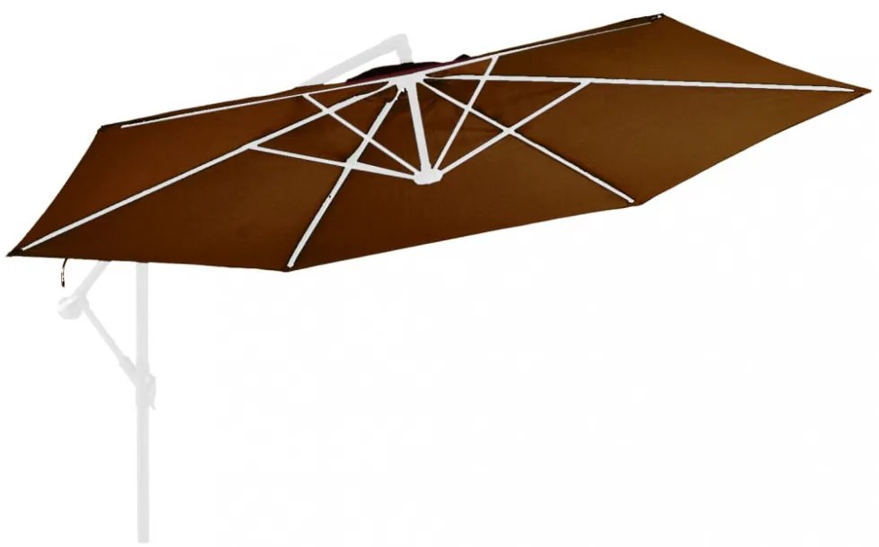 terrakotta konzolos napernyőponyva 350 cm