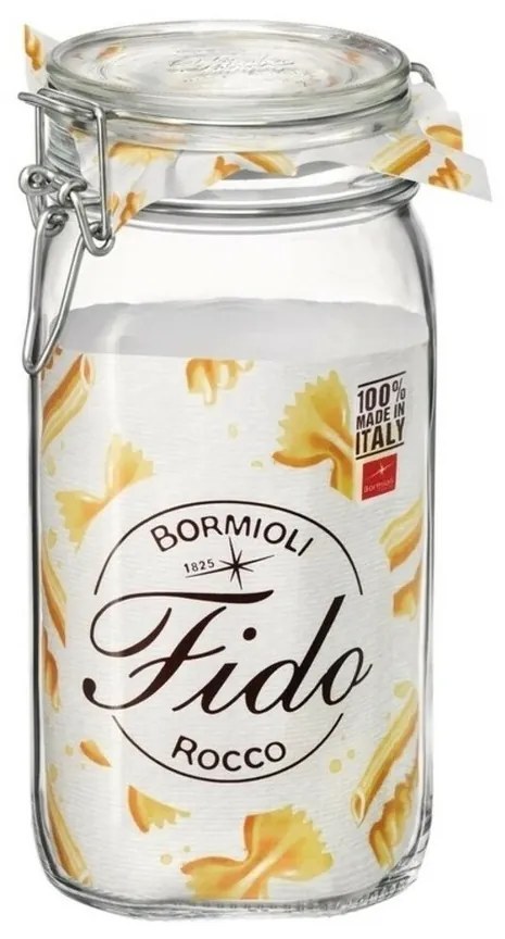 Bormioli Rocco FIDO befőttes üveg csatos zárral  , 1,5 l