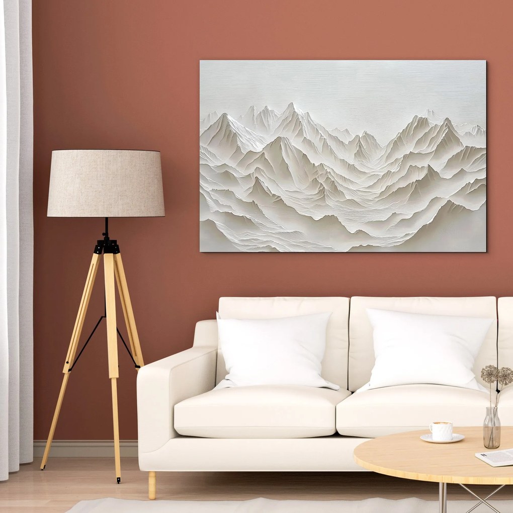 DUBLEZ | Fehér kép - Minimalista hegyek