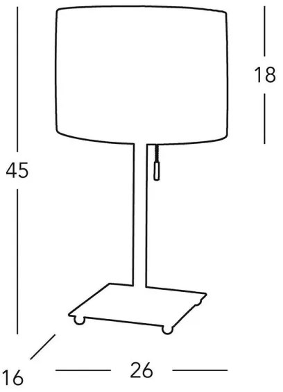 Kolarz A1307.71.7 - Asztali lámpa SAND 1x E27/60W/230V