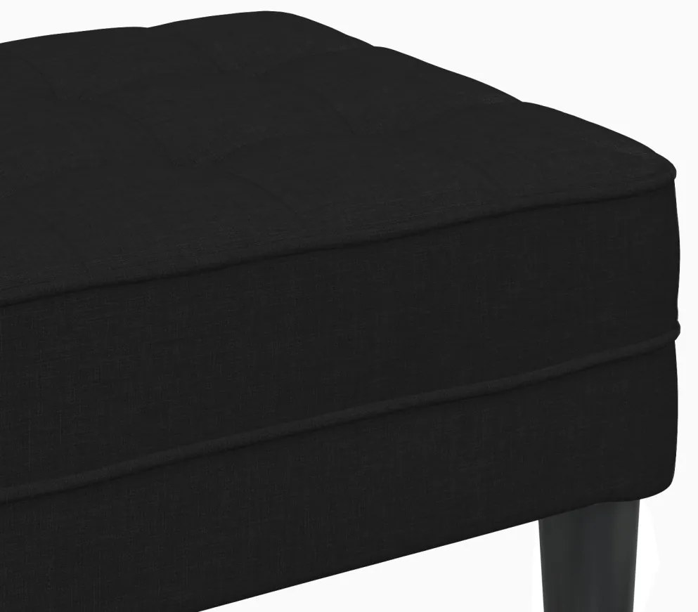 Pad Black 113x57x39 cm Szövet