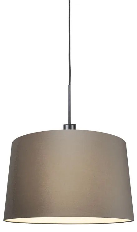 Modern lógólámpa fekete árnyékolóval 45 cm bézs - Combi 1