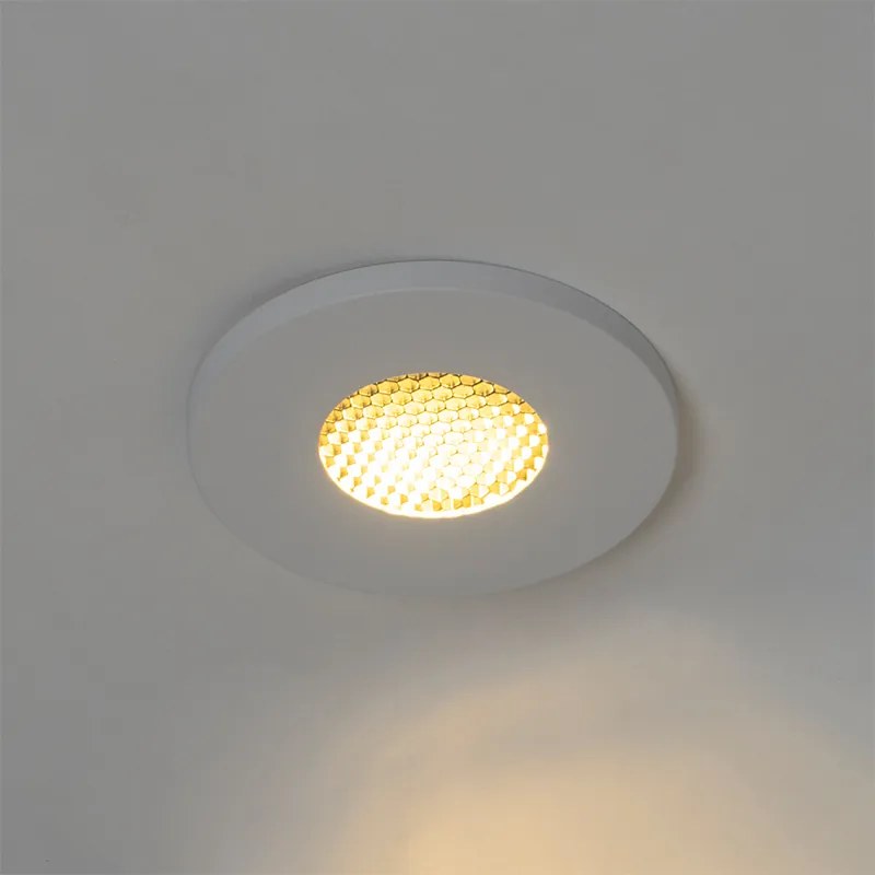 6 darabos modern fürdőszobai süllyesztett spotlámpa szett fehér IP54 - Shed Honey