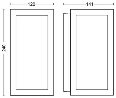Philips 17429/30/P7 - LED RGB Kültéri lámpa Hue IMPRESS 2xLED/8W/230V IP44