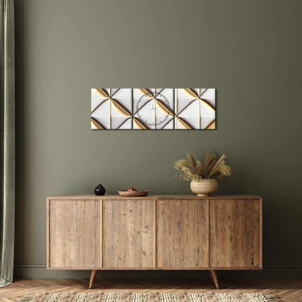 Kép - Dekoratív textúra (órával) (90x30 cm)
