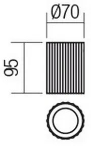 Redo 01-2555 - DELPHI spotlámpa 1xGU10/7W/230V átm. 7 cm fekete