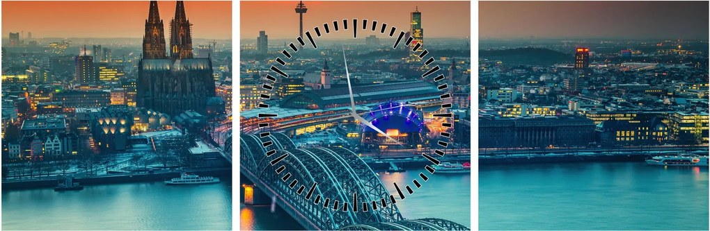 Kép - Köln (órával) (90x30 cm)