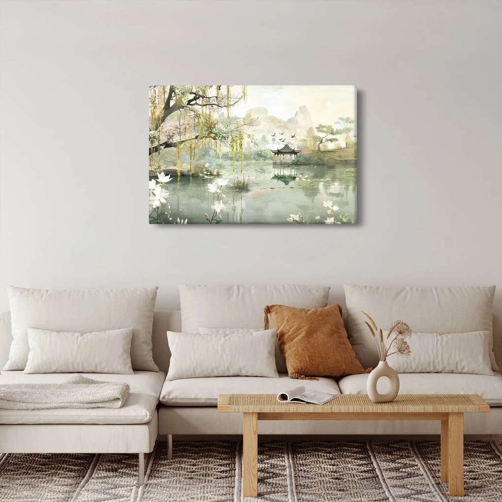 Kép - Kínai tó (90x60 cm)