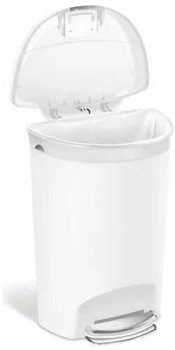 Simplehuman Pedálos szemetes, 50 l, fehér