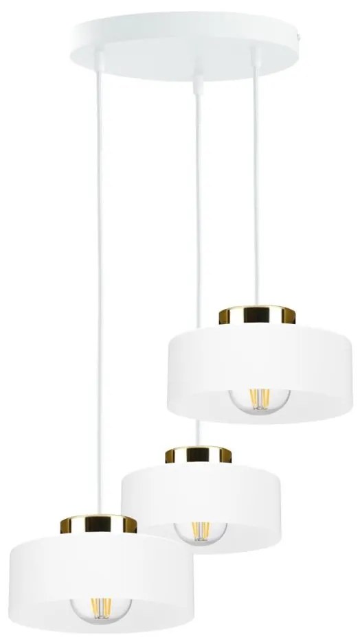 IGNIA kábeles csillár 3xE27/60W/230V fehér