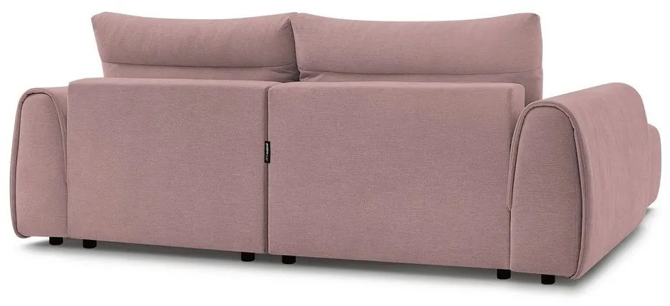Világos rózsaszín sarokkanapé Aden – Bobochic Paris