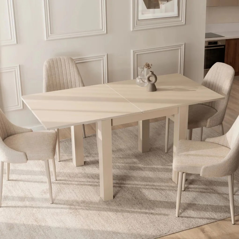MAX bővíthető étkezőasztal 80-160 cm macadamia dió