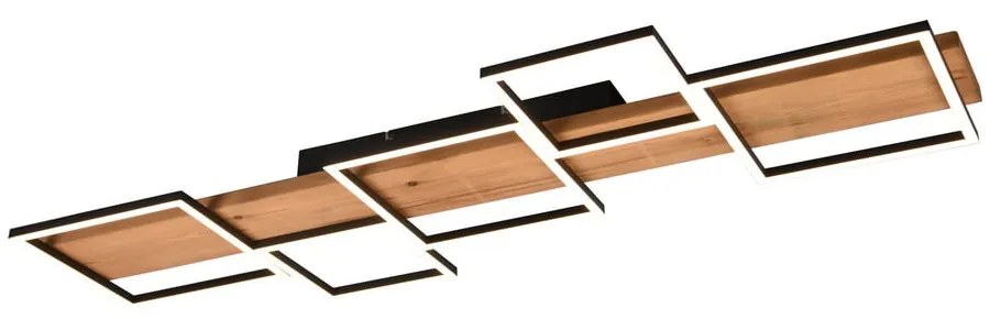 Fekete-natúr színű LED dimmelhető mennyezeti lámpa 44x115 cm Harper – Trio