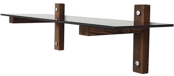 Fali polc 85x25 cm fenyő/fekete