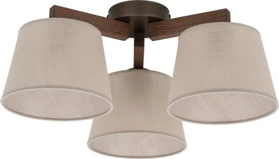 BRILAGI - LED felületre szerelhető csillár LATTE 3xE27/15W/230V fenyő/bézs