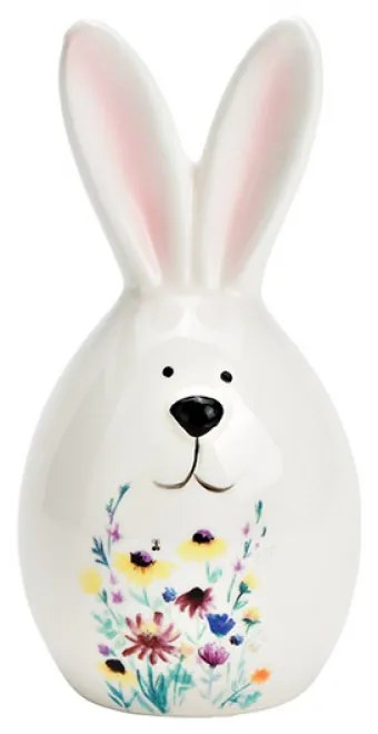 Fehér porcelán nyuszi BUNNY FLOWER