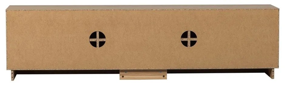 Natúr színű tölgyfa TV-állvány 200x52x45 cm Zuma – WOOOD