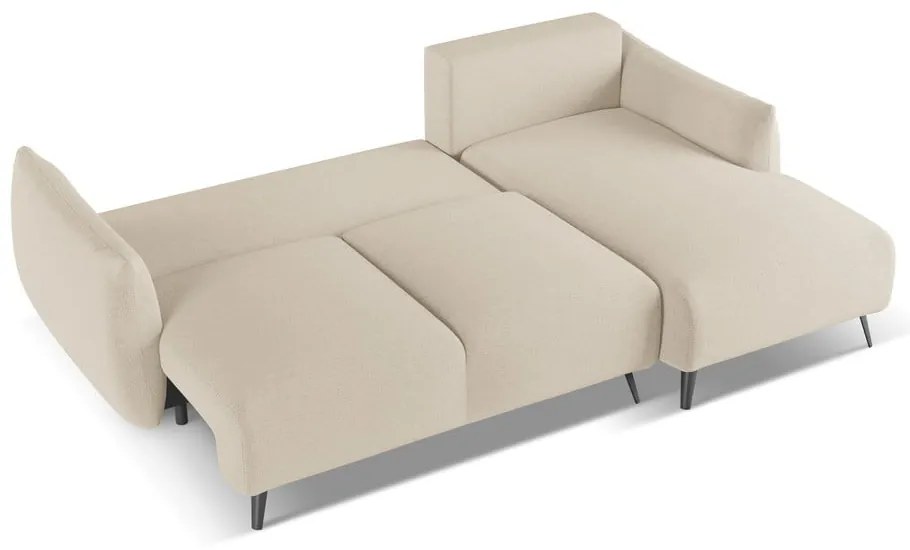 Bézs sarokkanapé (jobb oldali) Malie – Makamii