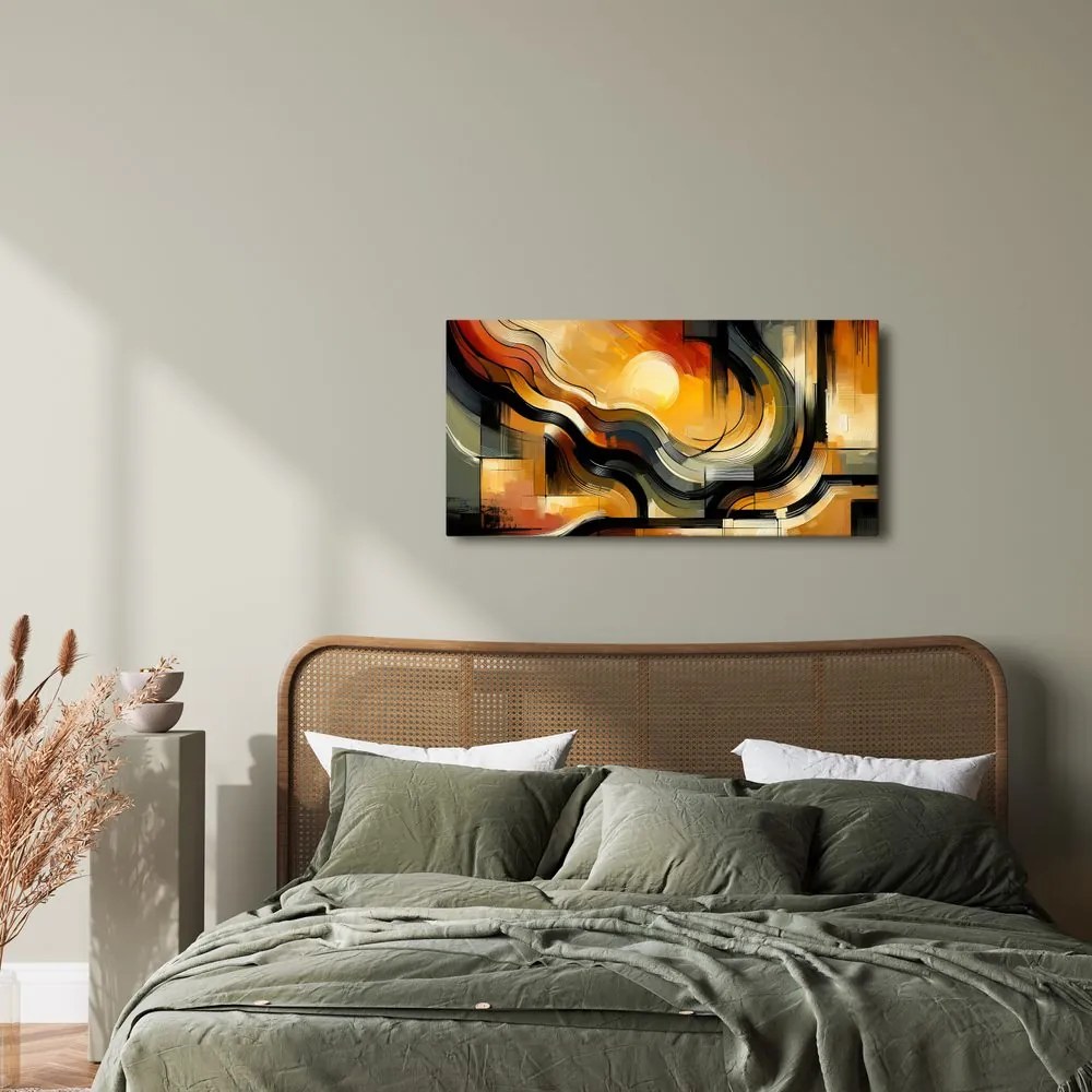 Kép áramló energia színekben