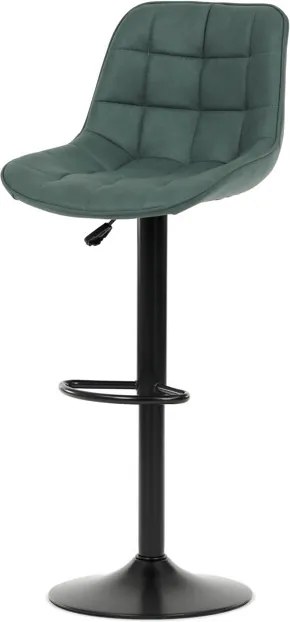 Bárszék zöld színben, szövet kárpittal AUB-V3066 GRN3