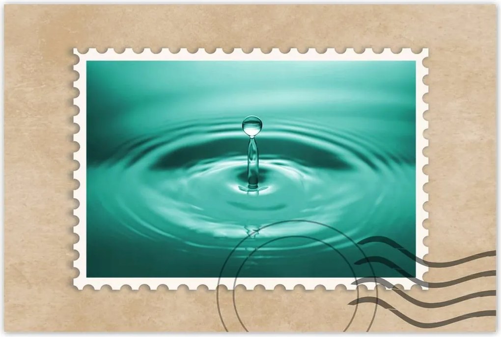 Poszterek 120x80 Csepp a vízbe