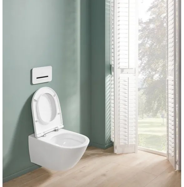 Villeroy & Boch 4670T9R1 - SUBWAY fali WC SoftClose ülőkével, kerámia/fehér
