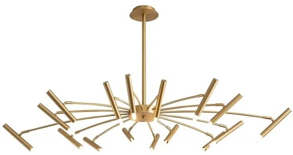 Redo 01-2776 - Csillár rúdon RAYEN 16xG9/10W/230V bronz