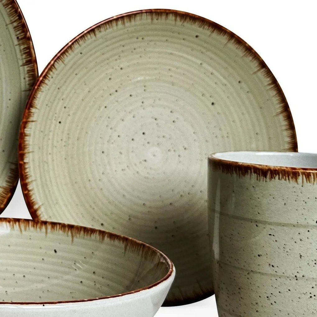 Banquet Spiral Ivory étkészlet, 30 db