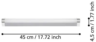 Eglo 99776 - TRAGACETE LED fürdőszobai tükörvilágítás 7,5W IP44 45 cm