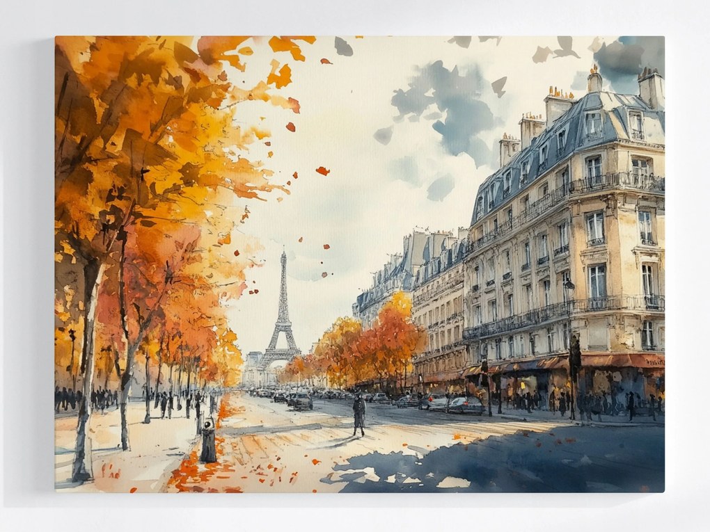 Poszter Város Párizs Franciaország Eiffel-torony Ősz 80x60