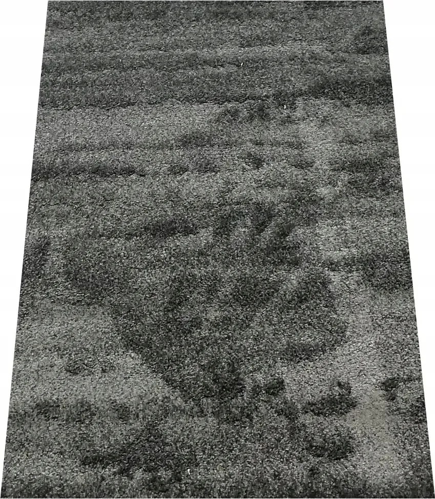 Szőnyeg 140x190 Egyszínű Nappaliba Sötét Szürke Puha Vastag Antracit