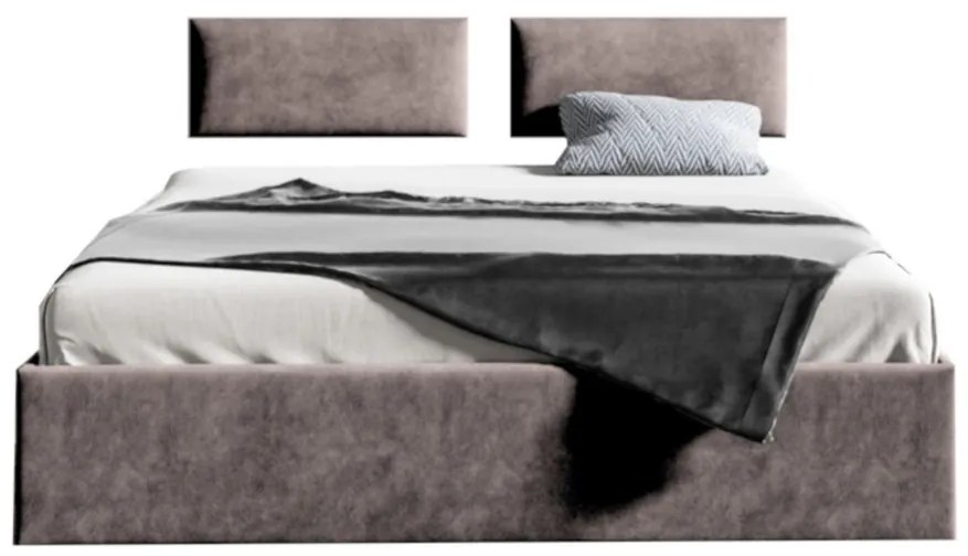 NIKLAS 1 Kárpitozott ágy panellel, 140x200, trinity 08