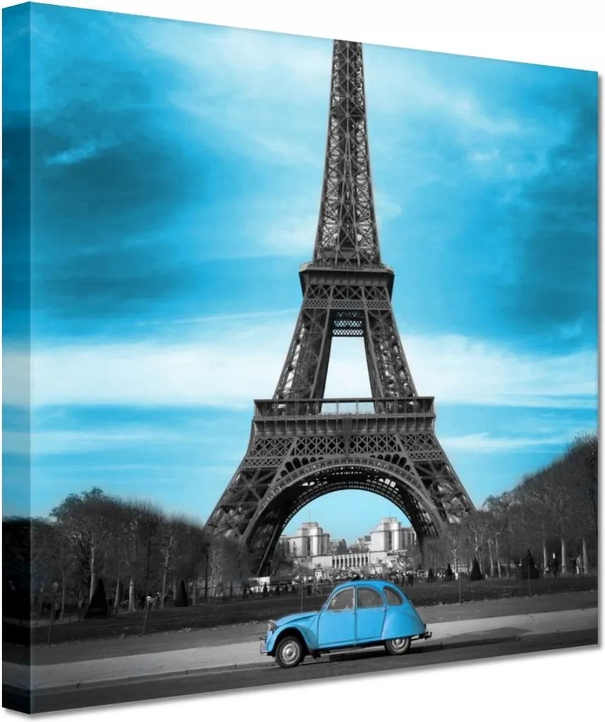 Festmények 20x20 Kék Párizs