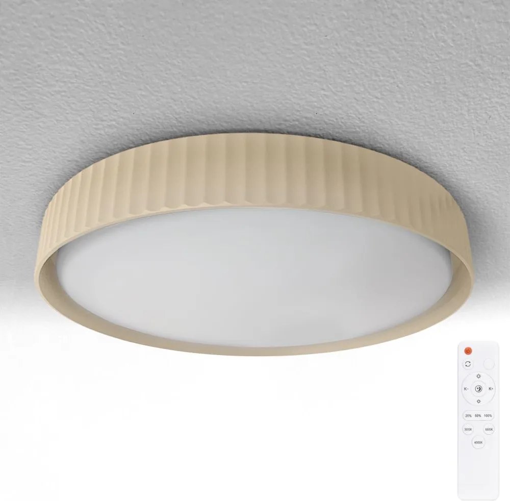 Brilagi - LED dimmelhető mennyezeti lámpa LUCIA LED/60W/230V átm. 59 cm bézs + távirányítóval