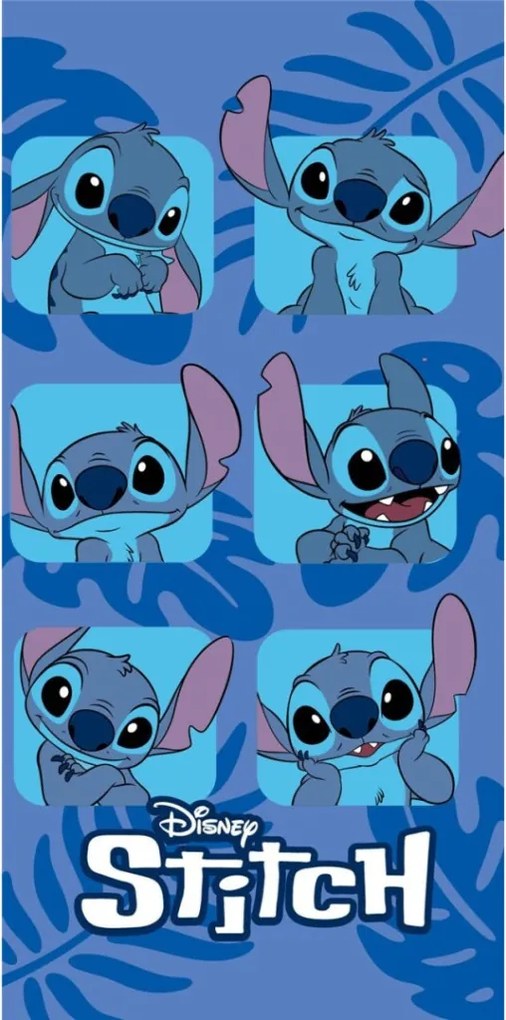 Disney Lilo és Stitch, A csillagkutya Expressions fürdőlepedő, strand törölköző 70x140cm (Fast Dry)