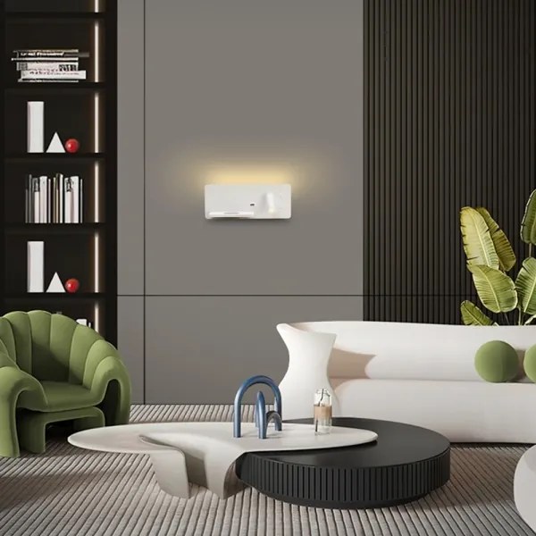 Immax 08286L-LED fali lámpa polccal, USB és vezeték nélküli töltővel, LED 3W/230